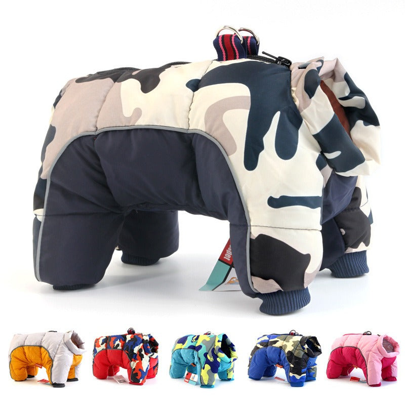 Pet Dog Clothes Winter Clothes Thickened Warm Down Jacket Teddy Dog Quadruped Winter Coat - V.I.P Digital Presence