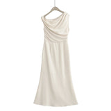 Fashionable and Sexy Off-the-Shoulder Waist-Cinching Bodycon Dress for Women - V.I.P Digital Presence