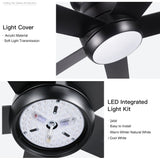 52" Low Profile Ceiling Fan with Lights - V.I.P Digital Presence