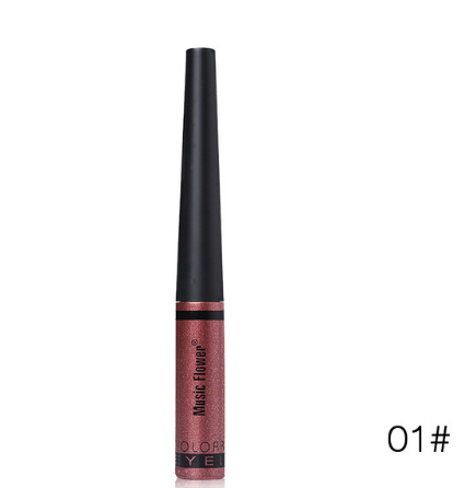 Music Flower Brand 6 Color Shimmer Liquid Eyeliner Pen Brightening Eyes Makeup Eye Liner Pencil Waterproof Quick Drying Eyelid - V.I.P Digital Presence