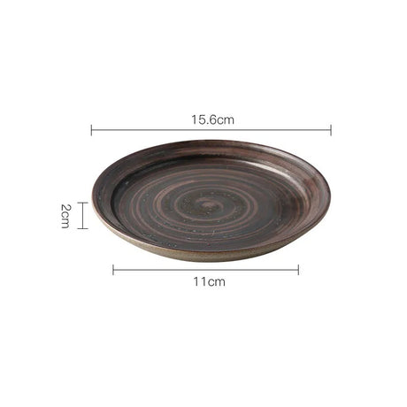 Coarse pottery coffee cup and plate set creative handmade retro coffee cup artistic cup plate milk cup - V.I.P Digital Presence