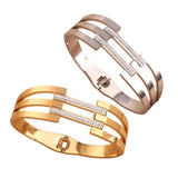 Hollow out Bracelet Stainless Steel Female Style Bracelet Geometric Circle Hollow out Handpiece - V.I.P Digital Presence