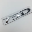 Suitable for Tesla MODEL3 S X Y 75D 85D 90D 100D displacement tail label metal car sticker - V.I.P Digital Presence
