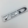 Suitable for Tesla MODEL3 S X Y 75D 85D 90D 100D displacement tail label metal car sticker - V.I.P Digital Presence
