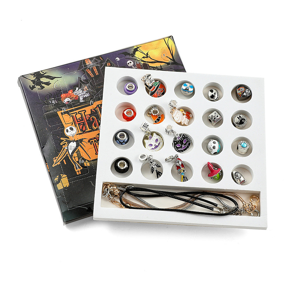 Halloween children DIY large hole bead bracelet bracelet necklace gift box blind box set accessories - V.I.P Digital Presence