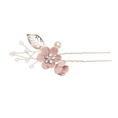 Luxury Blue Flower Hair Combs Headdress Prom Bridal Wedding Hair Accessories Gold Leaves Hair Jewelry Hair Pins - V.I.P Digital Presence