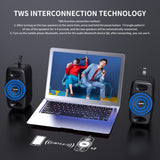 Mobile Bluetooth 5.0 speaker desktop wireless speaker subwoofer built-in 2000mAh speaker supports TWS - V.I.P Digital Presence