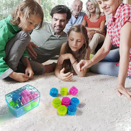 12-piece Gonggi set in storage box for traditional dice game, trains hand - eye coordination - V.I.P Digital Presence