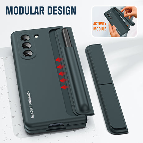 Samsung zfold 6 phone case FOLD5 folding screen pen slot bracket 2-in-1 all inclusive anti fall protective case is suitable - V.I.P Digital Presence