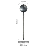 304 stainless steel salad spoon fork ins style Portuguese split spoon fork hotel shared spoon - V.I.P Digital Presence