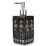 Creative home square bathroom hand sanitizer bottle decoration with a multi sided skull liquid bottle in the underground cave - V.I.P Digital Presence