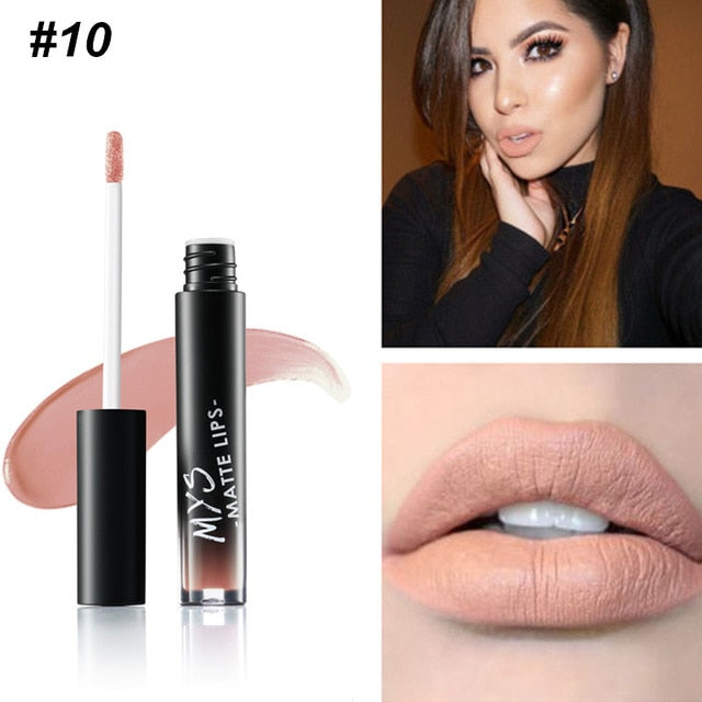 MYS Brand Makeup Matte Liquid Lipstick Tint Waterproof Make Up Long Lasting Lip Stick Nude Lip Gloss Cosmetics Batom - V.I.P Digital Presence