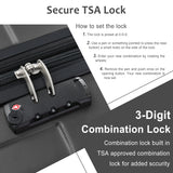 Hardshell Luggage Spinner Suitcase with TSA Lock Lightweight Expandable 28'' (Single Luggage) Black + ABS + 28 Inch
