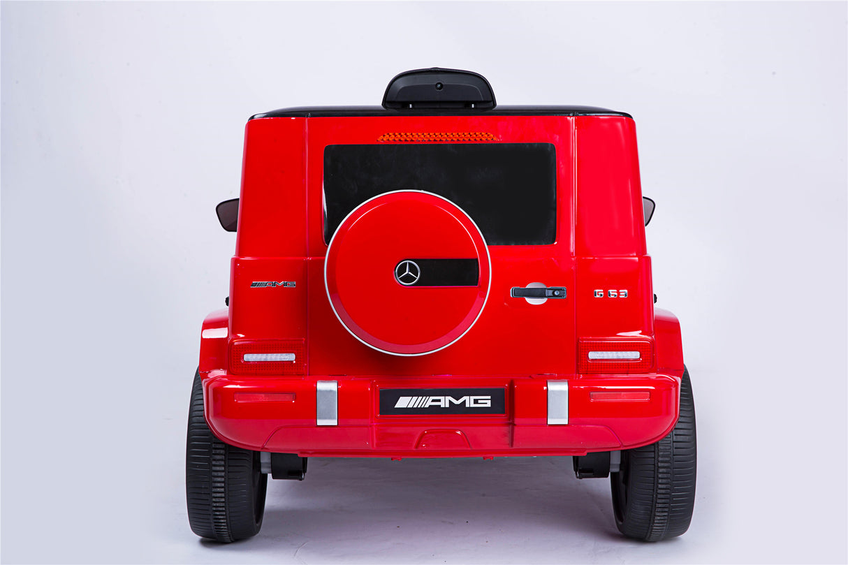 Mercedes Benz G63 Children's Electric Vehicle with Remote Control, 12V Spring Suspension, Safety Lock, and License - V.I.P Digital Presence