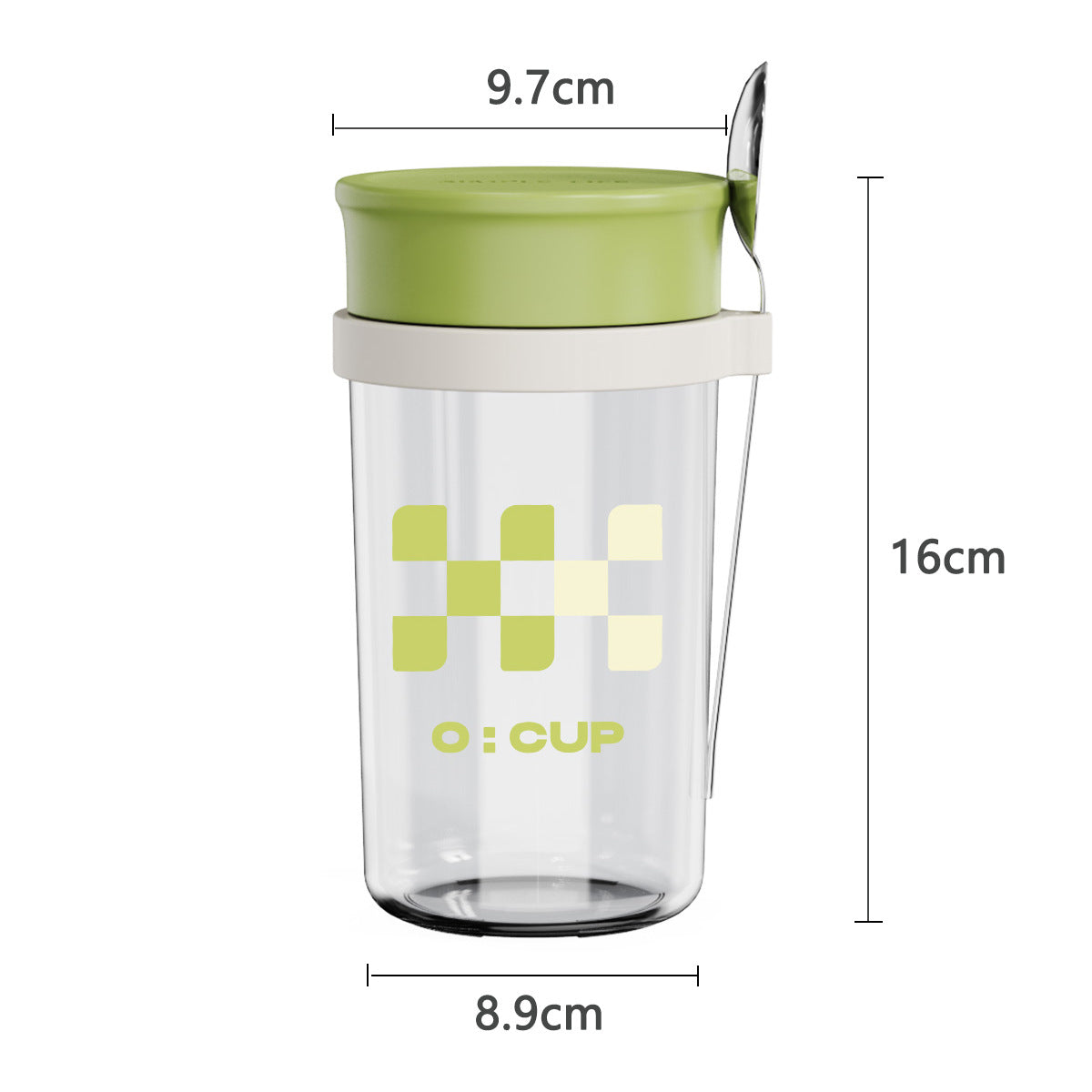 Glass oatmeal breakfast cup home milk cup with spoon bowl water cup with coffee cup - V.I.P Digital Presence