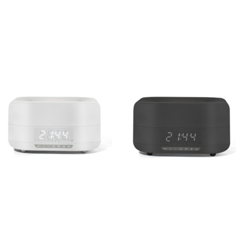 Multifunctional Atmosphere light sleep wireless Bluetooth speaker flame humidifier aromatherapy machine digital display clock - V.I.P Digital Presence