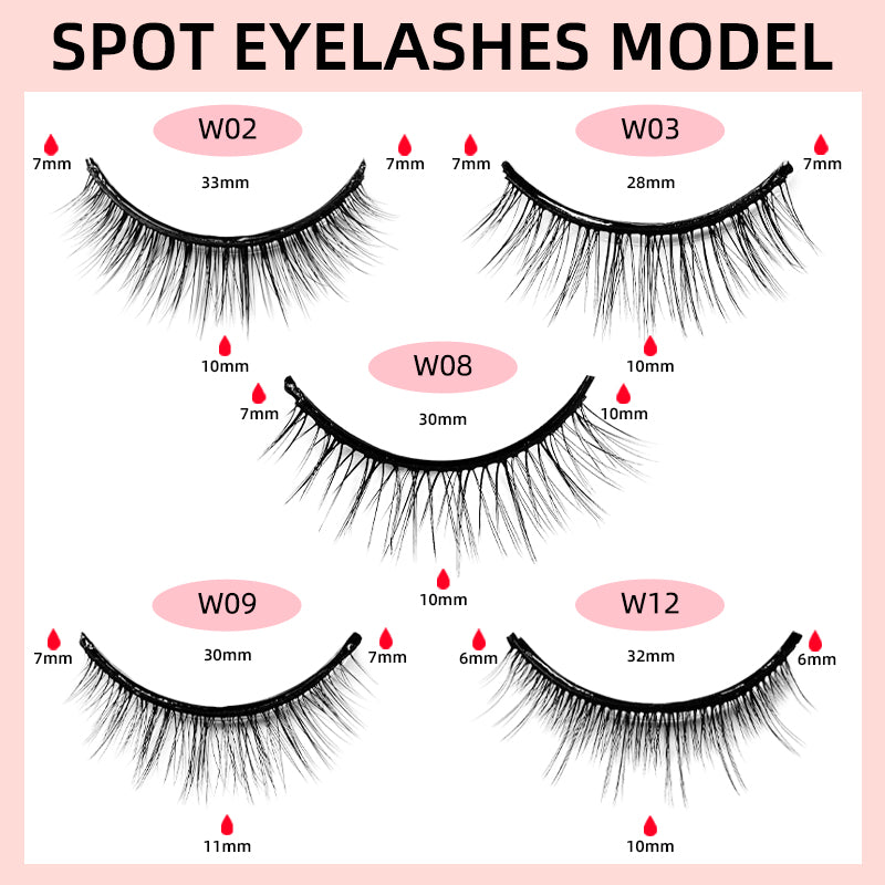A Pair Of Glue-Free Self-Adhesive Eyelashes Reusable Double Glue Strips Natural Slender Cross Simulation False Eyelashes - V.I.P Digital Presence