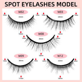 A Pair Of Glue-Free Self-Adhesive Eyelashes Reusable Double Glue Strips Natural Slender Cross Simulation False Eyelashes - V.I.P Digital Presence