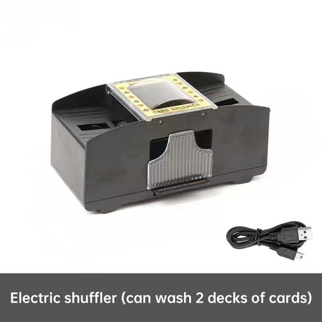 3 - sec Silent ABS Card Shuffler for Games , silent, made of ABS. For poker, board and family games. - V.I.P Digital Presence