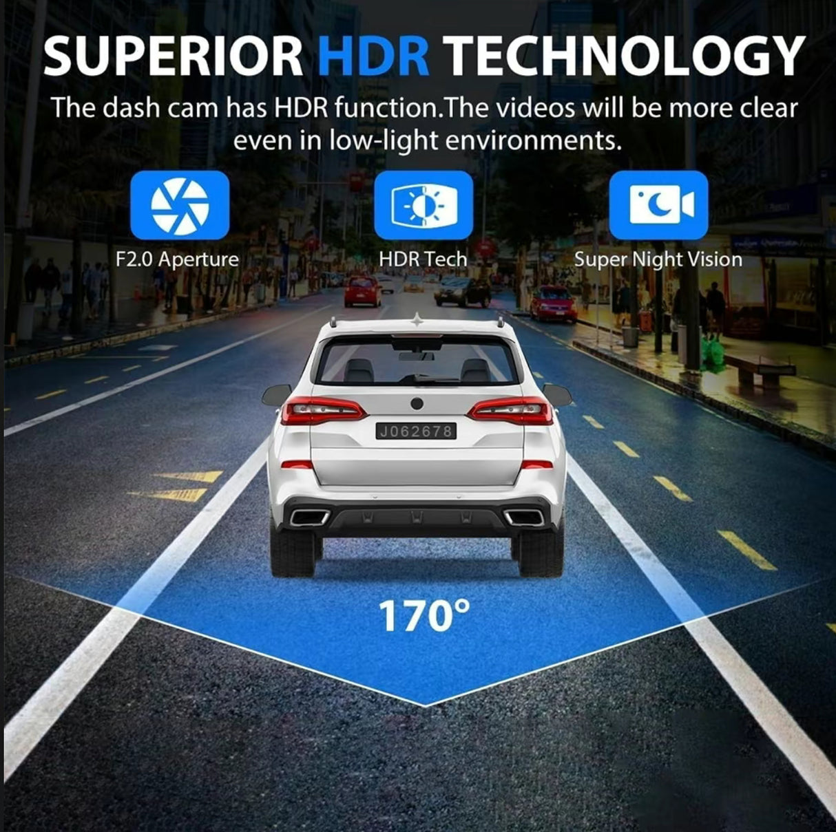 3-Camera Dash Cam – Front, Rear & Inside Car Recorder with WiFi & Night Vision - V.I.P Digital Presence