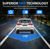 3-Camera Dash Cam – Front, Rear & Inside Car Recorder with WiFi & Night Vision - V.I.P Digital Presence