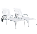 Aluminium Cast lounge chair 1pcs white - V.I.P Digital Presence