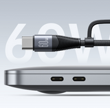 Aluminum alloy four in one data cable for mobile fast charging 60W high-power transmission data cable - V.I.P Digital Presence