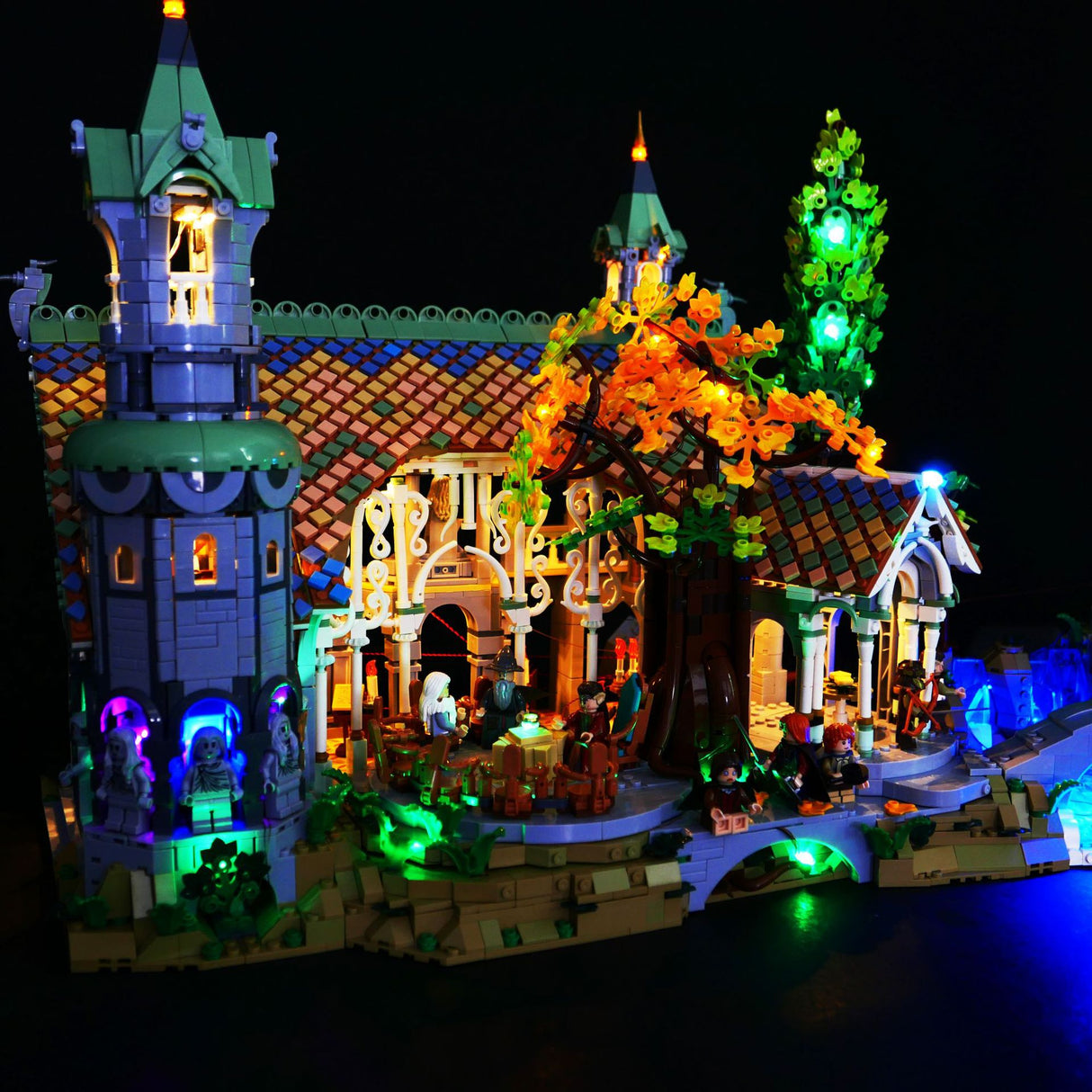 LP building block lighting suitable for LEGO Lord of the Rings 10316 Yugu Rivendell Castle LED remote control lighting - V.I.P Digital Presence
