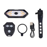 Bike Turn Signal Light Remote Control Bicycle Direction Indicator MTB LED Rear Rechargeable Steering Taillight with Horn - V.I.P Digital Presence
