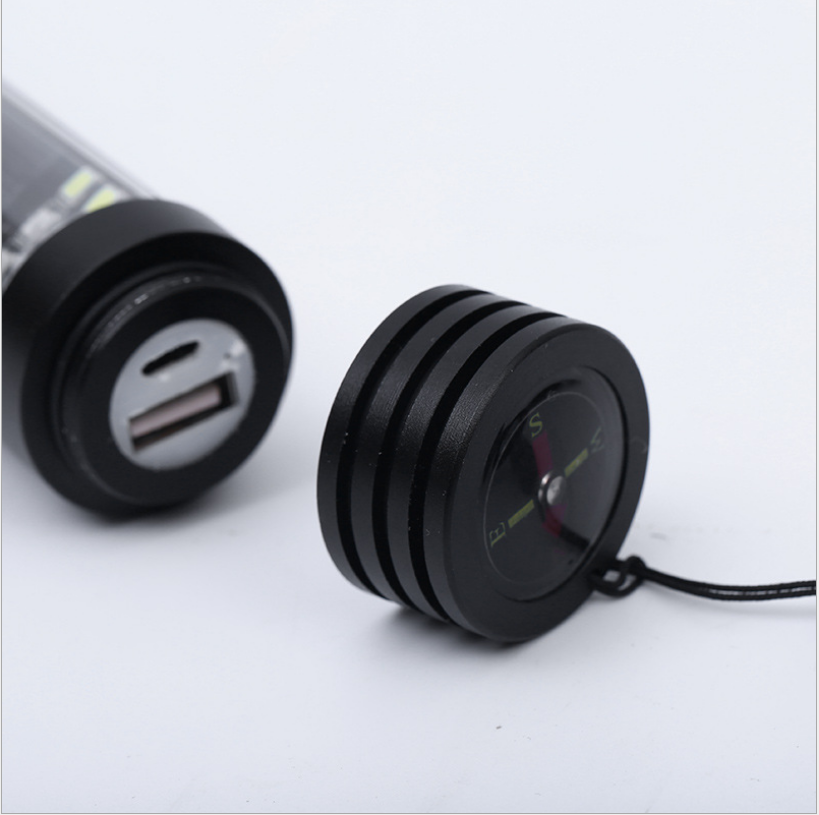 Solar Power LED Flashlight Multi-Functional Safety Hammer Torch Light USB Power Bank Magnet Survival Tool Emergency Light - V.I.P Digital Presence