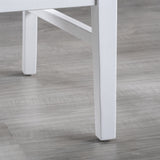 Roshan Farmhouse Acacia Wood Dining Chairs, White / Walnut (Set of 2) - V.I.P Digital Presence