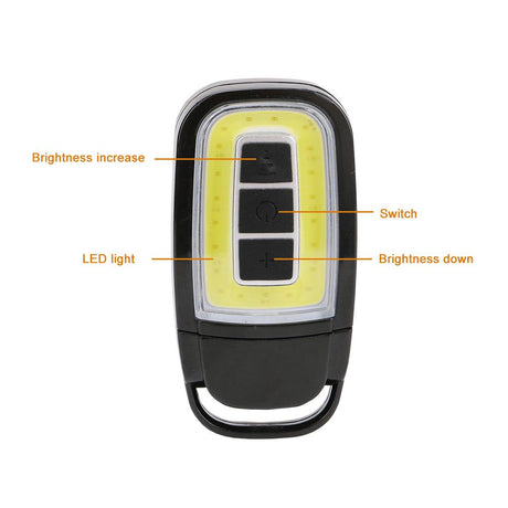 Mini LED Flashlight USB Rechargeable COBTorch 3 Modes Pocket White+Red Lighting - V.I.P Digital Presence