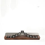 Car Parking Card High Temperature Resistant Mobile Phone Number Plate Walnut Simple Parking Card - V.I.P Digital Presence