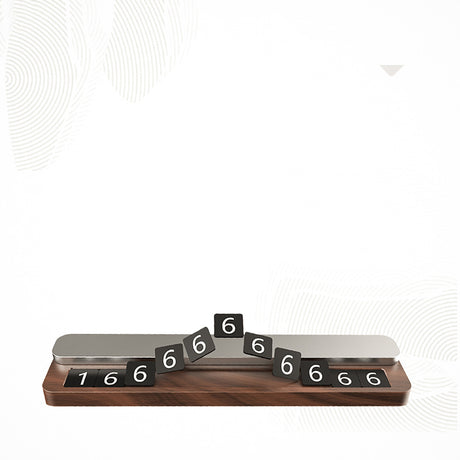 Car Parking Card High Temperature Resistant Mobile Phone Number Plate Walnut Simple Parking Card - V.I.P Digital Presence