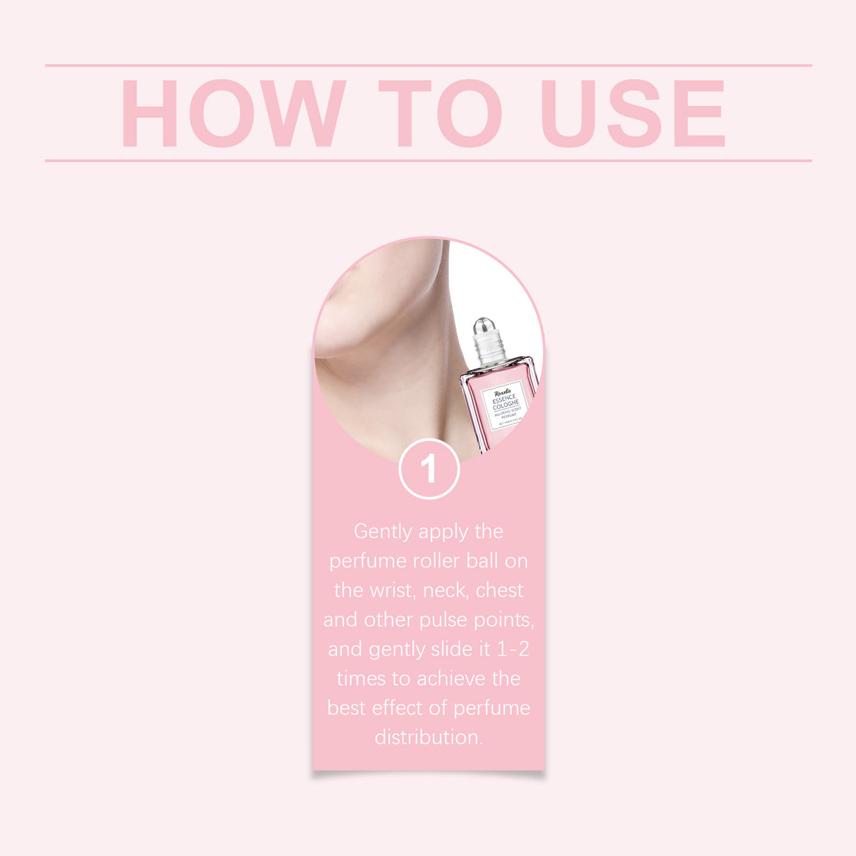Pink Rose Fragrance Essential Oil, Mild Natural Fresh Fragrance Fragrance Portable Women's Eau De Toilette - V.I.P Digital Presence