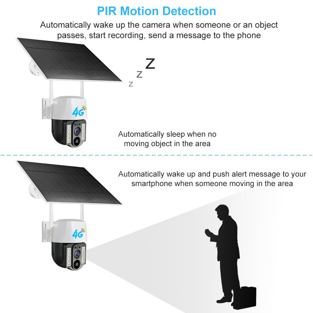 V380 New Arrival 3MP Wireless WiFi Security CCTV Camera Night Vision Sim Card Solar 4G  Outdoor - V.I.P Digital Presence