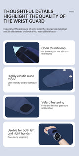 EMS Smart Tendon Sheath Hand Heating Wristband with Hot Compress and Massage Function - V.I.P Digital Presence