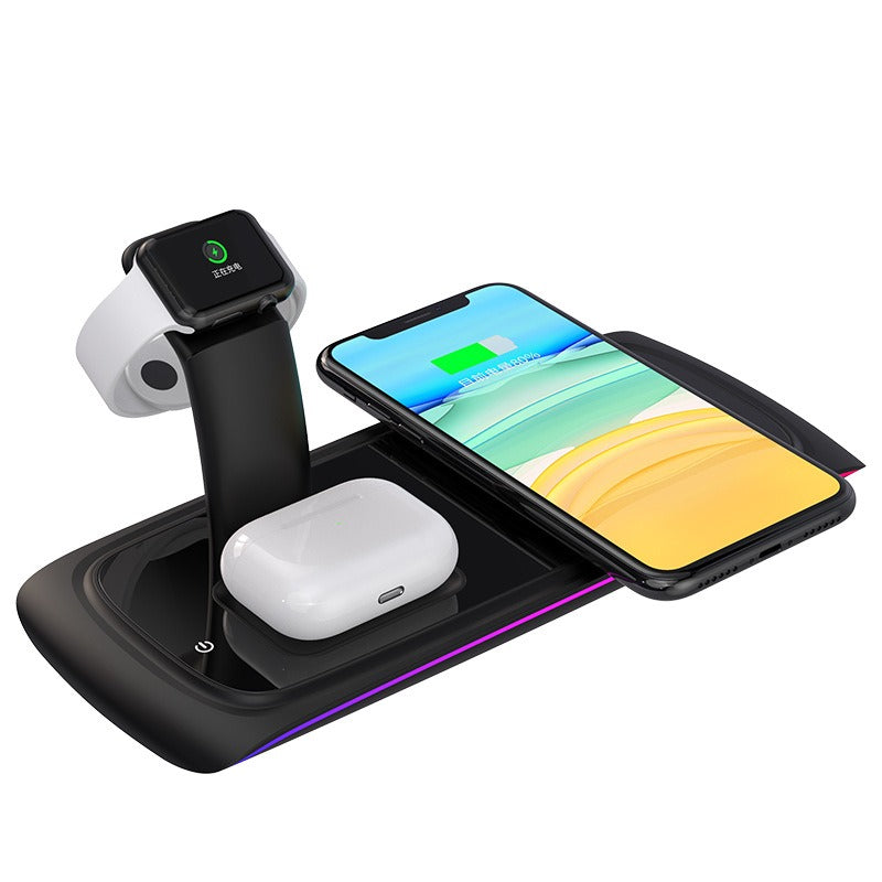 Three in one wireless charger suitable for Apple Watch, headphones, mobile phones, 15W wireless fast charging - V.I.P Digital Presence