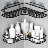 Bathroom Storage Rack Toilet Washroom Wall-Mounted Hole-Free Multi-Functional Iron Mesh Long Strip Organizer - V.I.P Digital Presence