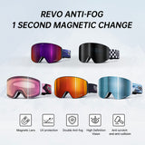 Magnetic ski goggles for men and women double anti-fog outdoor sports riding equipment goggles windproof - V.I.P Digital Presence