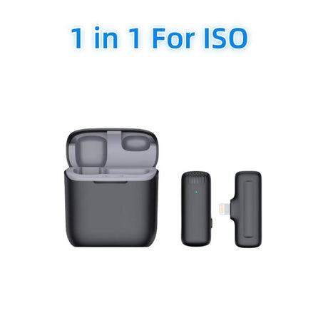 Charging case wireless lavalier microphone 1-to-2 live broadcast 2.4G noise cancelling microphone - V.I.P Digital Presence