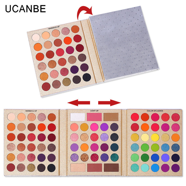 UCANBE 86 Colors Pretty Eyeshadow Palette Pearlescent Matte Eyeshadow Contouring Blush Highlight Multi effect Makeup - V.I.P Digital Presence