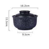 6.5 inch instant noodles bowl with cover bento box student underglaze color ceramic suit Lamian Noodles bowl canteen tableware - V.I.P Digital Presence