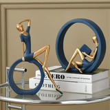 OK Reading Girl Desktop Decoration Living Room Study Room Minimally Decorated Resin Decoration - V.I.P Digital Presence
