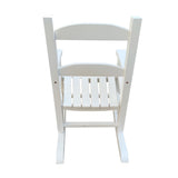 Children's rocking white chair- Indoor or Outdoor -Suitable for kids-Durable-populus wood