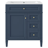 30 inch bathroom vanity with top sink, storage cabinet with 2 drawers and 1 drawer, single sink bathroom vanity - V.I.P Digital Presence