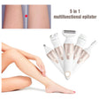 5 In 1 Electric Shaver Waterproof Razor Shaving Machine Women Hair Leg Bikini Depilation Trimmer Depilatory Hair Remover - V.I.P Digital Presence