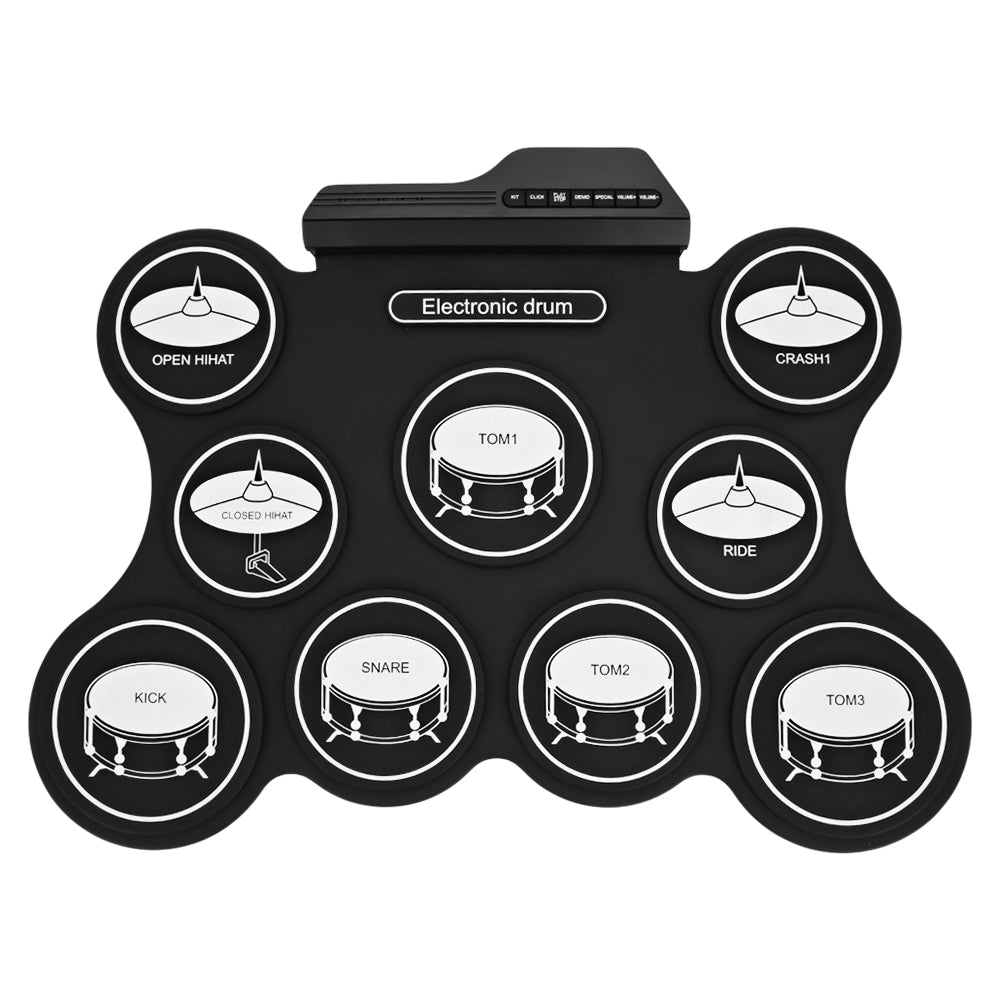 AEOFUN G4009 Electronic Roll Up Drum Kit with 5 Timbres and 8 Demo Songs - V.I.P Digital Presence