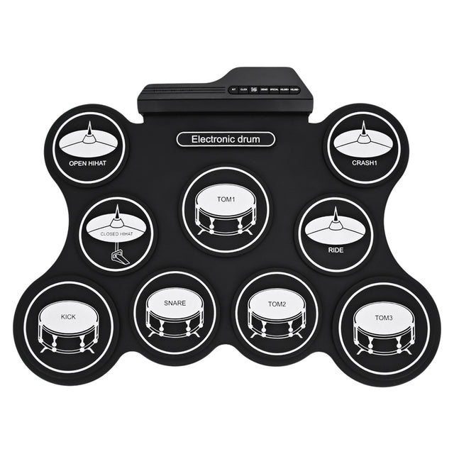 AEOFUN G4009 Electronic Roll Up Drum Kit with 5 Timbres and 8 Demo Songs - V.I.P Digital Presence