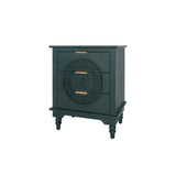 Hollow-Carved 3 Drawer Dresser Storage Chest with Metal Handles For Living Room Bedroom - V.I.P Digital Presence